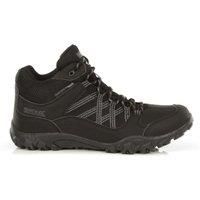 Regatta Men's Long-Lasting Edgepoint Waterproof Mid Walking Boots Black Granite, Size: UK9.5