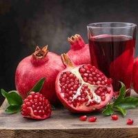 Thompson & MorganPomegranite Granatum Provence Mini Std Stem 20Cm Potted Plant X 1, Red