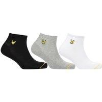 Classic Men's 3pk Ankle Socks - Soft Cotton Blend Trainer Socks
