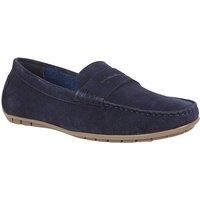 Lotus Men's 'Addison' Suede Loafers in Navy | Size: 7