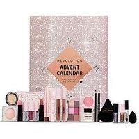 Revolution Beauty 24-Piece Holiday Beauty Advent Calendar, Makeup Gift Set with Lip Gloss, Nourishing Lip Masks, Brushes & Brow Gel, Vegan & Cruelty-Free