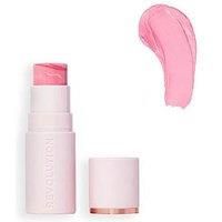 Revolution, Skin Silk Marble Blush Stick, Buildable Colour for Cheek, Eye, & Lip, Cream-to-Powder Formula, Vegan & Cruelty-Free, Pinched Light Pink, 4.5g