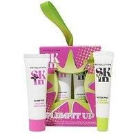 Revolution Skin Plump It Up Gift Set, Features Plump-Tide Moisturiser & Peptide Pout Lip Balm, Travel-Size, Vegan & Cruelty-Free