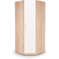 Hyde Corner Wardrobe Brown and White
