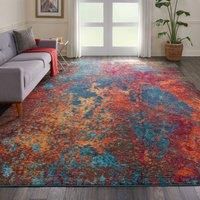 Multi Coloured Celestial Atlantic Rug MultiColoured