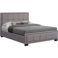 Hannover Small Double Grey Fabric Bed Frame Grey