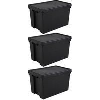 STRONG BAM HEAVY DUTY PLASTIC STORAGE BOX BOXES WITH LIDS RECYCLED UPCYCLED