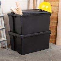 Wham Upcycled Box 96L Set of 2 Plastic  wilko