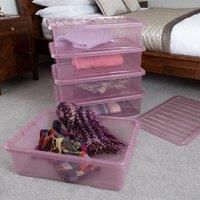 Wham Set 5 Crystal 32 Litre Box & Lid  Pink