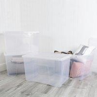 Wham Set 4 Crystal 102L Box & Lid Clear