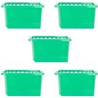 Wham Set Of 3 Crystal 28 Litre Box & Lid