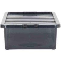 Wham Crystal Tint Smoke 45L Storage Box & Lid 5 pack