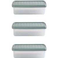 Wham Clip 6 01 7L Rectangular Box & Lid Clear Green Milieu Stone