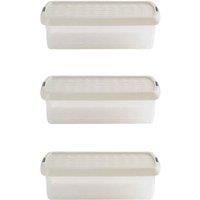 Wham Clip 6 01 7L Rectangular Box & Lid Clear Stone Slate Gray