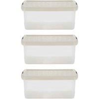 Wham Clip 6 02 10 5L Rectangular Box & Lid Clear Stone Slate Gray