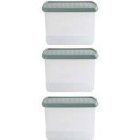 Wham Clip 8.02 21.5L Rectangular Box & Lid Clear Green Milieu Stone