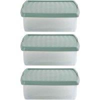 Wham Clip 10 01 13 2L Square Box & Lid Clear Green Milieu Stone