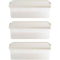 Wham Clip 13 01 30L Rectangular Box & Lid Clear Stone Slate Gray