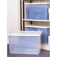 Wham Clip 13 02 62L Rectangular Box & Lid Clear Stone Slate Gray
