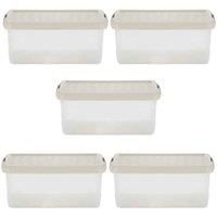 Wham Clip 6 02 10 5L Rectangular Box & Lid Clear Stone Slate Gray