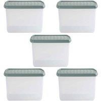 Wham Clip 8.02 21.5L Rectangular Box & Lid Clear Green Milieu Stone