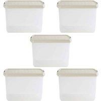 Wham Clip 8 02 21 5L Rectangular Box & Lid Clear Stone Slate Gray