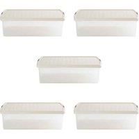 Wham Clip 13 01 30L Rectangular Box & Lid Clear Stone Slate Gray