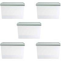 Wham Clip 13 02 62L Rectangular Box & Lid Clear Green Milieu Stone