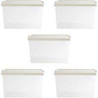 Wham Clip 13 02 62L Rectangular Box & Lid Clear Stone Slate Gray