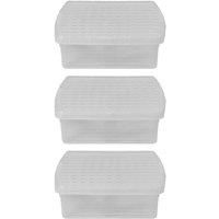 Wham Clip 10 01 13 2L Square Box & Lid Clear Clear Clear