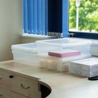 Wham 4x 10.01 13.2L Square Clip Box & Lid Clear/Clear/Clear, none
