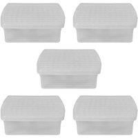 Wham Clip 10 01 13 2L Square Box & Lid Clear Clear Clear
