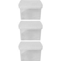 Wham Clip 10 02 25 5L Square Box & Lid Clear Clear Clear