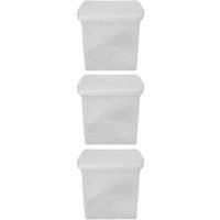 Wham Clip 10 03 37L Square Box & Lid Clear Clear Clear