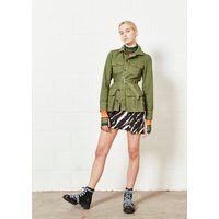 House of Holland Women's Zebra Tie Dye Mini Skirt | Size: 14