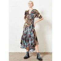 House of Holland Women's Mixed Tie Dye Midi Dress | Size: 14