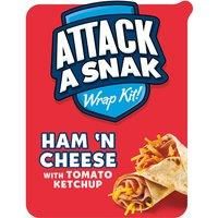 Attack a Snak Ham 'n Cheese Wrap Kit! with Tomato Ketchup 99g