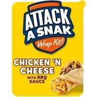 Attack a Snak Chicken 'n Cheese Wrap Kit with BBQ Sauce 86g
