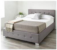 Aspire Beds Upholstered Storage Ottoman Bed Grey, Black or Natural Linen Fabrics