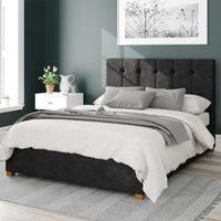 Aspire Hepburn Ottoman Storage Bed Kimyo Charcoal Single