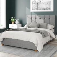 Aspire Hepburn Ottoman Storage Bed Eire Linen Grey Single