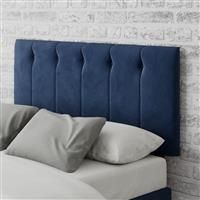 Aspire Hepburn Velvet Superking Headboard - Navy