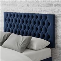 Aspire Monroe Velvet Kingsize Headboard - Navy