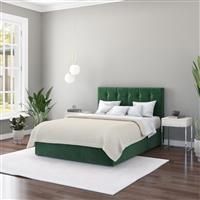 Aspire Olivier Double End Lift Ottoman Bed - Green
