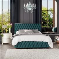 Laurence Llewelyn-Bowen Laurence Llewelyn Bowen Seren Ottoman Storage Bed Plush Velvet Emerald Small Double