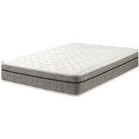 Aspire Furniture Ottoman Bed Double Black Linen & Double Comfort Eco Mattress