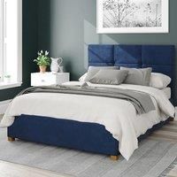 Aspire Beds Ottoman - 6 Square - Plush Velvet - Navy - 50