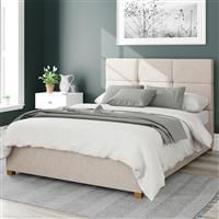 Aspire Beds Ottoman - 6 Square - Saxon Twill - Natural - 50