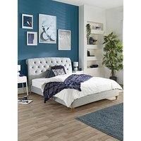 Caine Upholstered Ottoman Storage Bed, Pure Pastel Cotton Fabric