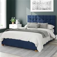 Aspire Beds Ottoman - 24 Square - Plush Velvet - Navy - 50